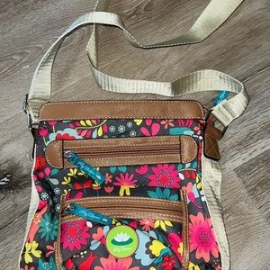 Lilly Bloom  Crossbody bag with flowers  no signs of wear   Looks brand new